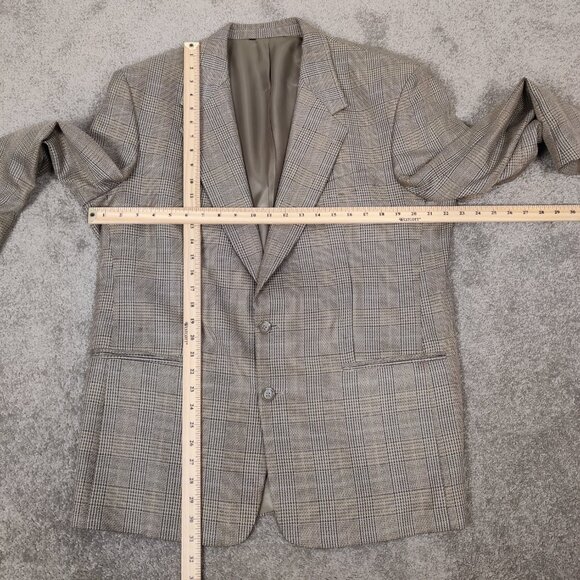 Jack Fraser Men's Blazer Jacket Size 42R Silk Wool Business Casual Old Money - Picture 8 of 10